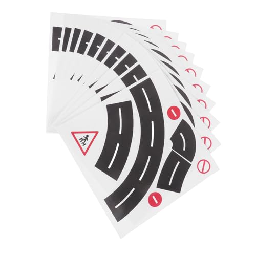 Lurrose 10 Sets Autobahn Kurvenaufkleber Spielkurven Straßenaufkleber Dekorative Straßenaufkleber Verkehrszeichen Für Geburtstagsspielzeug Kurven Straßenaufkleber Selbstklebende Lurrose 10 Sets Autobahn Kurvenaufkleber Spielkurven Straßenaufkleber Dekorative Straßenaufkleber Verkehrszeichen Für Geburtstagsspielzeug Kurven Straßenaufkleber Selbstklebende von Lurrose