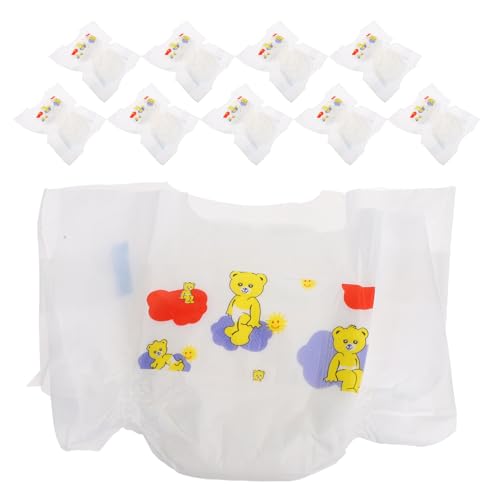 Lurrose 10 Stück Babypuppenwindeln: Mini-Windeln, wiederverwendbares Babypuppenzubehör – realistische kleine Windel-Requisiten für Rollenspiele und Kinder Lurrose 10 Stück Babypuppenwindeln: Mini-Windeln, wiederverwendbares Babypuppenzubehör – realistische kleine Windel-Requisiten für Rollenspiele und Kinder von Lurrose