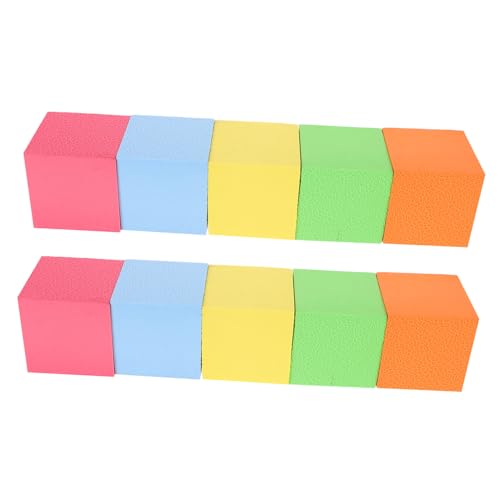Lurrose 10 Stück Bunte Schaumstoffwürfel Geometrische Bausteine für Fördert Kreativität Lernspielzeug für Mathe und für Frühes Lernen und Spielerische Entwicklung Lurrose 10 Stück Bunte Schaumstoffwürfel Geometrische Bausteine für Fördert Kreativität Lernspielzeug für Mathe und für Frühes Lernen und Spielerische Entwicklung von Lurrose