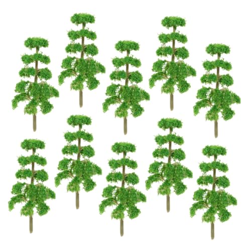 Lurrose 10 Stück Mini Modellbaum Zugmodell Miniatur Dinge Mini Miniatur Modell Diorama Zubehör Modellbäume Miniatur Baumfigur Miniaturbäume Für Modelle Kleine Bäume Grüner von Lurrose