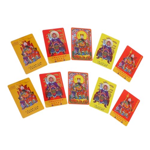 Lurrose 10 Stück Tai Sui Amulettkarten mit Wu Sui für Schlangenjahr Chinesische Feng Shui Schutzkarten Hochwertige Druckqualität zur Positiver Energie und Glück von Lurrose