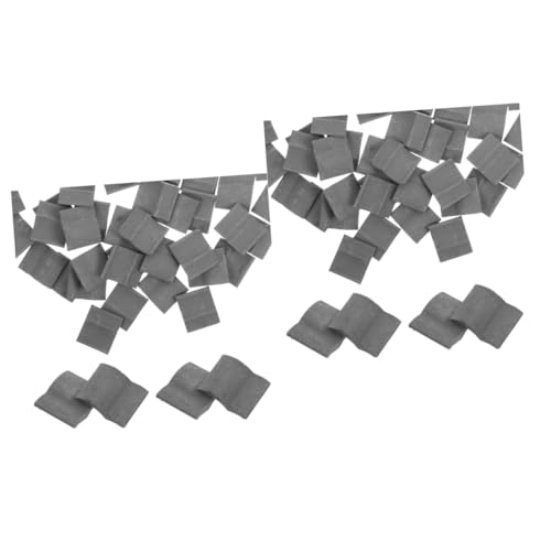 Lurrose 100 STK Mini-Steine gefälschte Dachziegel Miniatur-Ziegel Modelle Mikro-Landschaftsdachziegelmodell dekorative Simulationsdachziegel Handbuch Ton Kleiner Ziegel schmücken Suite von Lurrose
