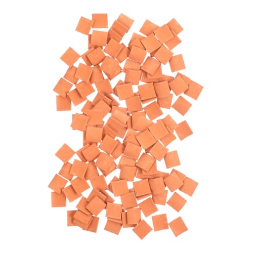 Lurrose 100 Stück Mikrolandschaftssimulationssteine Mini-dachziegel Dachziegel Für Puppenhaus Gefälschte Dachziegel Puppenhausfliesendach Dekorative Simulationsdachziegel Orange Ton von Lurrose