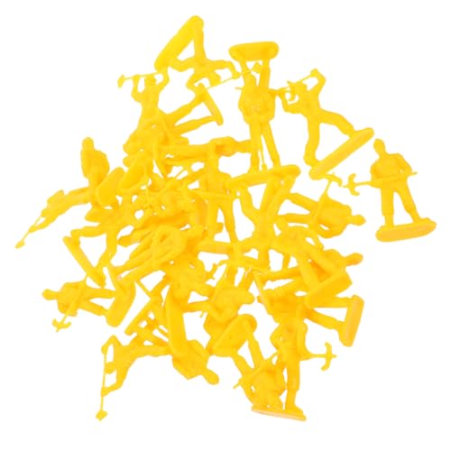 Lurrose 100 Stück Mini Bauarbeiter Figuren Realistische Miniatur Arbeiter Modelle Präzise Details Tragbare Mini Menschen Figuren Für Diorama Sandtisch Dekoration von Lurrose
