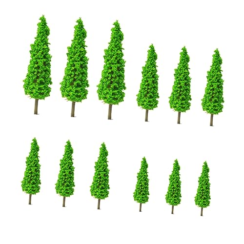 Lurrose 12st Simulation Grüner Baum Modell Zug Bäume Modellbau Bäume Baum Modell Modellbäume Micro Landschaft Deko Puppenhausmöbel Modellbahn Baum Kreativer Baum Plastik Mini Kind von Lurrose