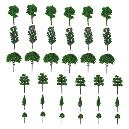 Lurrose 140 STK Baummodell Bäume Für Die Modelleisenbahn Zugmodell Modellbäume Modell Baumschmuck Moosdekor Dekorative Pflanzen Modell Baum Handwerk Mini Plastik Material von Lurrose