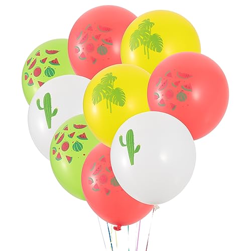 Lurrose 16 Stück Partyballons Dekorationen Geburtstag mottoparty hawaii sommerdeko birthday decorations dekoration party balloons Latexballons Dekorationsballons Sommerballons Emulsion von Lurrose