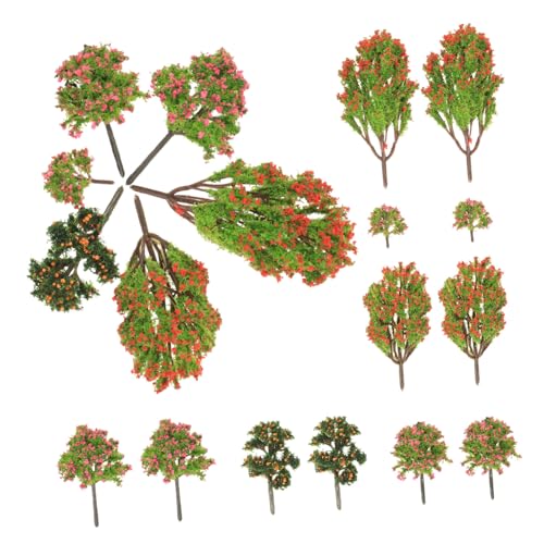 Lurrose 18 Stücke Gemischt Modell Baum Zug Bäume Modell Baum Für Grüne Landschaft Landschaft Modell Miniatur Landschaft Decor von Lurrose