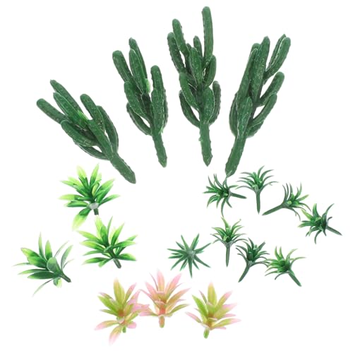 Lurrose Plastikbäume 18-teiliges Set Künstliche Mini-bäume Für Den Außenbereich Für Miniatur-landschaftsdekoration von Lurrose