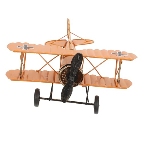Lurrose Spielzeug Für Kinder 1stk Flugzeugmodell Ornament Spielzeug Wagen Schmiedeeisen Propeller Kind Spielzeuge von Lurrose