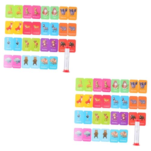 Lurrose 2 Sätze Trainingskarte Lernspielzeug Für Kinder Passende Erinnerungskarten Für Kinder Aufklärung Karten Anerkennungskarten Baby Brettspiel Puzzle von Lurrose