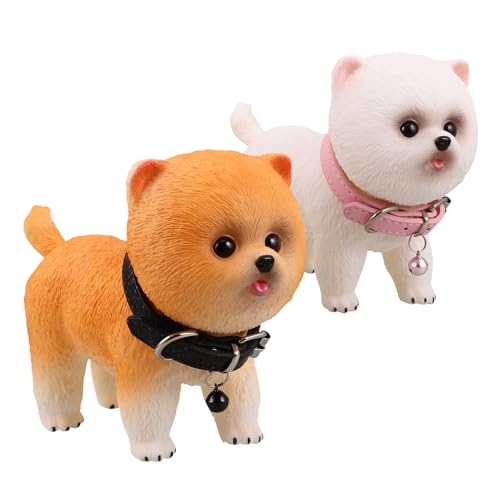 Lurrose 2 Stück Vinyl-Hundefiguren: Niedliches Pommersches Simulationswelpenspielzeug, realistische Hundeskulptur für Kinder, tragbares Tiermodell für Heimdekor-Sammler Lurrose 2 Stück Vinyl-Hundefiguren: Niedliches Pommersches Simulationswelpenspielzeug, realistische Hundeskulptur für Kinder, tragbares Tiermodell für Heimdekor-Sammler von Lurrose