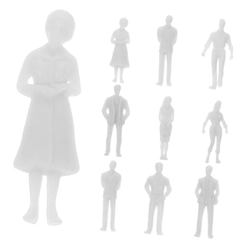 Lurrose 20 Stücke Menschen Figuren Mini Menschen Figuren Weiß Miniatur Figuren von Lurrose