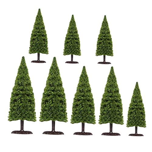 24 STK Kiefer Modellbäume Minibaum der grünen Landschaft Artificial Tree küchendekoration bastelsachen Modelle gefälschte Mini-Bäume Miniaturbäume Weihnachtsbaum Modellbaum Plastik von Lurrose