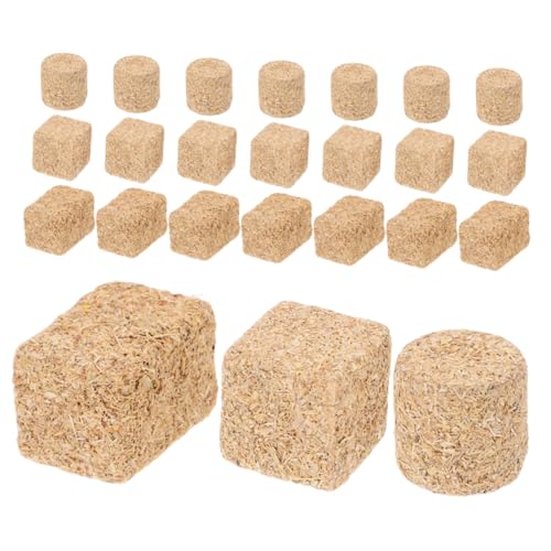 Lurrose Realistische Strohballen Mini Heuhaufen Für Bauernhof Szene 24 Stücke Faux Heu Ornament Feine Details von Lurrose