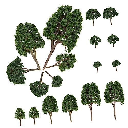 Lurrose 24 Stück Miniatur Bäume Set Künstliche Bäume für Sandtisch Dekoration für und DIY Projekte von Lurrose