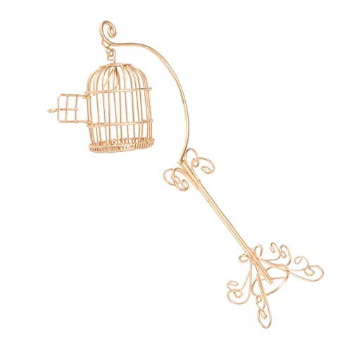 Lurrose 3 STK Miniatur-vogelkäfig Aus Metall Mini-szenenmodell Im Freien DIY Zubehör Spielzeug Für Draußen Decoraciones para Sala De Casa Mini- -Outdoor-Modell Puppenhaus Ornamente von Lurrose