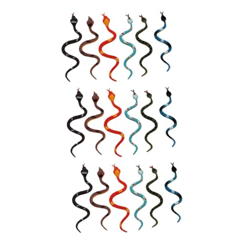 Lurrose 3 Sätze Kleine Schlange Modell Simulationsschlangenfiguren Simulation Einer Schlangenfigur Kleine Schlangenfiguren Simulation Von Tierfiguren Falsche Schlange PVC 6 Stücke * 3 von Lurrose