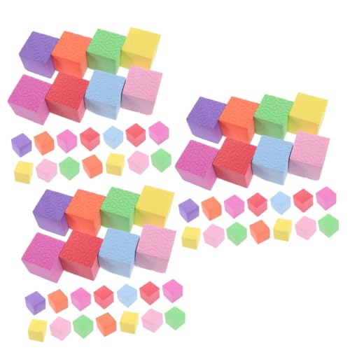 Lurrose 3 Sätze Lernwerkzeuge Für Volumengeometrie Bausteine- Für Lernspielzeug Für Pädagogische Bausteine Kleine Blöcke Lernspiel Schaum 40 Stück * 3 von Lurrose