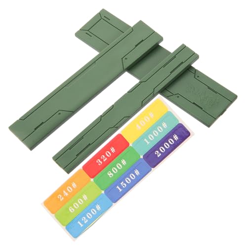 Lurrose 3 Stück Schleifstab Schleifen Werkzeug DIY-Versorgung Polierbrett für Schleifbretter Acryl Dark Green von Lurrose