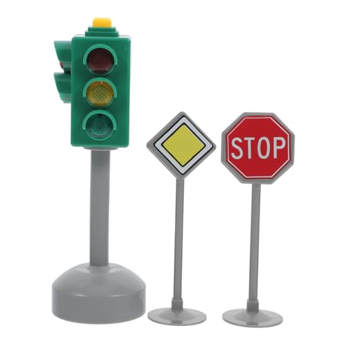 Lurrose 3 Stück Verkehrssignale Multicoloured Simulation Ampel Sicherheitsampel für Verkehrserziehung für Vorschulkinder für Geburtstage und Halloween von Lurrose