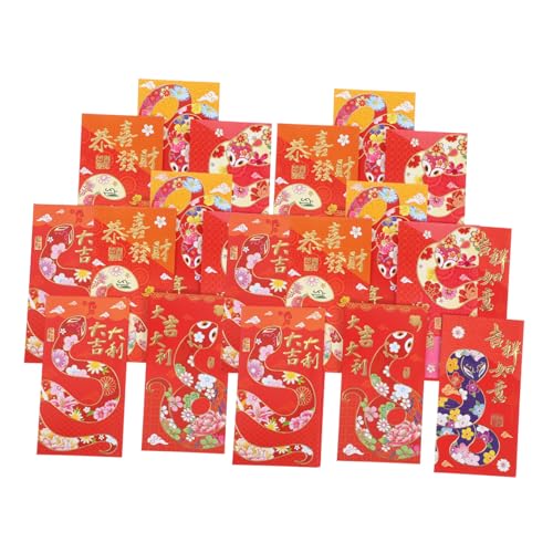 Lurrose Schlangenjahr 30 Stück Chinesisches Neujahr Rotes Paket Hong Bao Für Familienfeiern Und Veranstaltungen von Lurrose