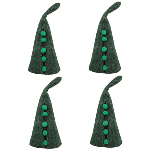Lurrose 4 Stück Erbsenhut lustiger Hut Halloween- zaubererhut kostüm Hüte Kostümzubehör Kostümhut Halloween-Maskerade-Kostüm Cosplay-Kostüm-Party-Requisite gefühlt Olive Green Lurrose 4 Stück Erbsenhut lustiger Hut Halloween- zaubererhut kostüm Hüte Kostümzubehör Kostümhut Halloween-Maskerade-Kostüm Cosplay-Kostüm-Party-Requisite gefühlt Olive Green von Lurrose
