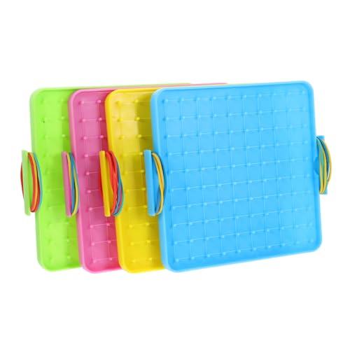 Lurrose 4 Stück Teiliges Set Doppelseitige Geoboard für Mathematische Manipulationen Kunststoff Lehrmaterial für mit Gummibändern Pädagogisches Kreativität und Feinmotorik Lurrose 4 Stück Teiliges Set Doppelseitige Geoboard für Mathematische Manipulationen Kunststoff Lehrmaterial für mit Gummibändern Pädagogisches Kreativität und Feinmotorik von Lurrose