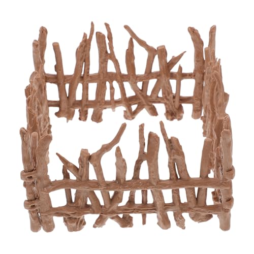 Lurrose 4 Teiliges Zaundekor Kinderspielzeug Modellspielzeug Paddock Ventilschlauch Kunstspielzeug Tierspielzeug Topper Sandkasten Zauberstab Mini Bodenspielzeug Set von Lurrose