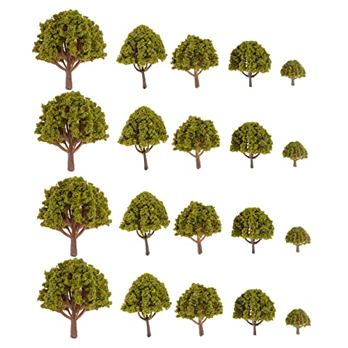 Lurrose 40 STK Diorama-bäume Zubehör Für Spielhäuser Moos Basteln Grün Miniatur-modellbaum Zubehör Für Baumhäuser Kiefernharz Baumfiguren Für Projekte Zug Dreidimensional Lieferungen Sa60 von Lurrose