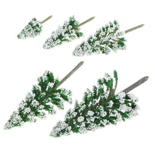 Lurrose 5 Stück Konstruktion Sandtisch Modell Terrarium Modell Landschaft Miniatur Gefälschter Baum Zug Landschaft Baum Mini Landschaft Landschaft DIY Bäume Zypresse Baum Modell von Lurrose