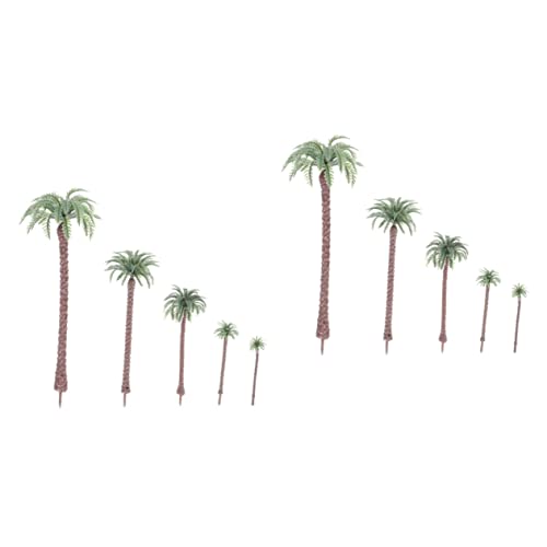 Lurrose 50 Stück Mini-kokosnussbaum Cupcake-Dekoration Modellbäume Landschaftsmodellbaum Gefälschtes Kokosnuss-Modell Baum Cupcake Gefälschte Bäume Für Heimwerker Palme Plastik Kuchen von Lurrose