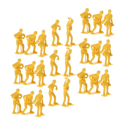 Lurrose 54 Stück Miniaturfiguren Set Teilig Ingenieure und für Kreative DIY Projekte Sicheres und Langlebiges Kunststoffmaterial für Spielzeugliebhaber von Lurrose
