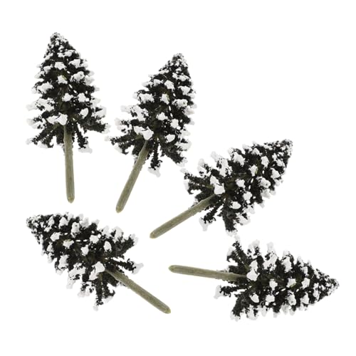 Lurrose 5St Weihnachtsbaum Mini-Baum kleine Bäume zum Basteln Miniaturbäume für Modelle Miniaturbaum Simulationsmodell Einer Zeder Baumstütze Miniaturszene mit Zedernbäumen Plastik von Lurrose