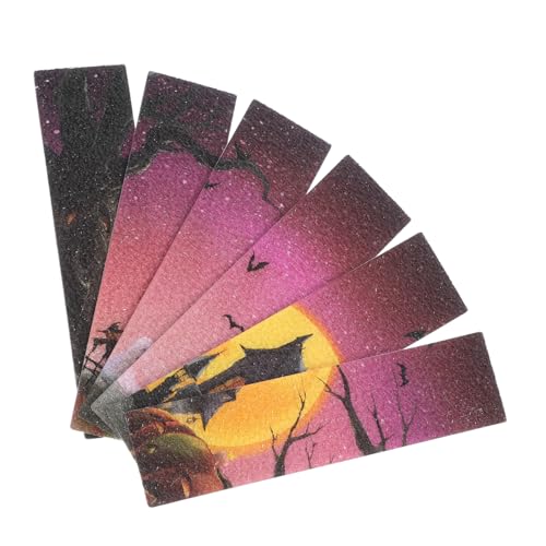 Lurrose 6 Stück Aufkleber Entpacken Sensorisch Beruhigende Streifen Angst Streifen Selbstklebender Aufkleber Taktile Grobe Aufkleber Kabellose Glühbirnen RGB-Lampe Peva-membran von Lurrose