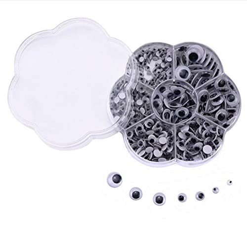 Lurrose 700 Stück Selbstklebende Wackelaugen für DIY Bastelprojekte Verschiedene Praktischer Box für Scrapbooking und Spielzeuggestaltung Lurrose 700 Stück Selbstklebende Wackelaugen für DIY Bastelprojekte Verschiedene Praktischer Box für Scrapbooking und Spielzeuggestaltung von Lurrose