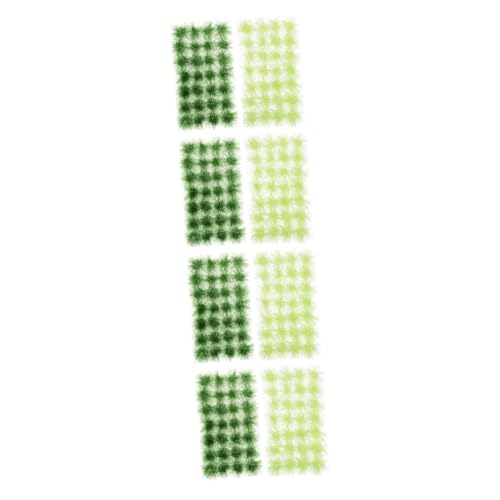 Lurrose 8 Kartons Grasschuppen Mini-Gras-Cluster Selber Machen Modellbasierte Büschel Modellierung Von Kunstrasen Terrarium-dekor Scale Zug Zubehör Botanisch Sand Harz Pflanze Miniatur von Lurrose