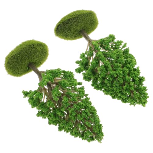 Lurrose 8 Stück Baummodell Künstliche Pflanzenbäume Für Diorama Baumbaumodell Miniatur-Baumfiguren Modell Kiefern Grüne Dekorationen Grünes Spielzeug Kleiner Ob11-Kunststoffstein von Lurrose