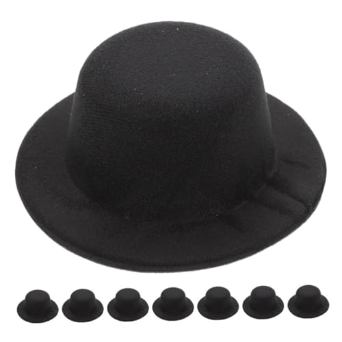Lurrose 8 Stück Teiliges Mini Hüte Schwarz Miniatur Hut Kappen für DIY Basteln Haaraccessoires Weihnachts und Partydekoration Leichte Formstabile Puppenhut Accessoires Lurrose 8 Stück Teiliges Mini Hüte Schwarz Miniatur Hut Kappen für DIY Basteln Haaraccessoires Weihnachts und Partydekoration Leichte Formstabile Puppenhut Accessoires von Lurrose