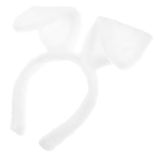 Lurrose Hasenohren-Stirnband für Damen, Osterohren-Stirnband, weiße Hasenohren, Cosplay-Häschen-Kostüm-Zubehör für Kostümpartys Lurrose Hasenohren-Stirnband für Damen, Osterohren-Stirnband, weiße Hasenohren, Cosplay-Häschen-Kostüm-Zubehör für Kostümpartys von Lurrose