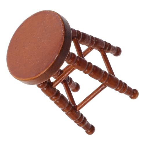 Lurrose Mini-möbel Puppenhaus Puppenstubenmöbel Miniaturmöbel Für Puppenstuben Zubehör Puppenhausmöbel Puppenhaus Miniatur DIY Miniaturen Puppenhausdekor Light Brown Hölzern von Lurrose