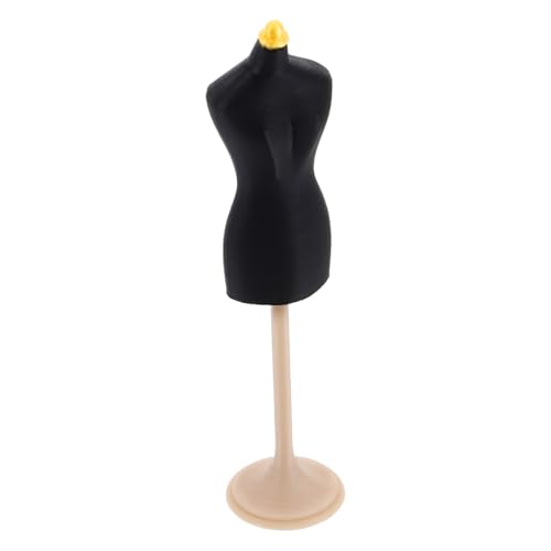 Lurrose Miniatur Puppenständer Schwarz Stabiler Doll Dress Form Halter Kompakt und Langlebig für Puppenhaus Zubehör und Kinderbekleidung Display Lurrose Miniatur Puppenständer Schwarz Stabiler Doll Dress Form Halter Kompakt und Langlebig für Puppenhaus Zubehör und Kinderbekleidung Display von Lurrose