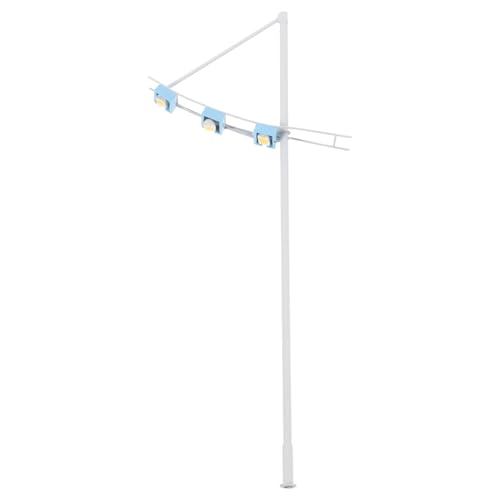 Lurrose Mini-straßenlaternenmodell Edelstahl Realistische Miniaturlampe Für Die Heimdekoration von Lurrose