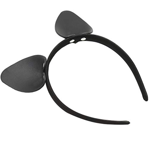 Lurrose Pu Leder Katzenohren Halloween Stirnband für Frauen M?dchen T?glich Tragen Halloween Karneval Ostern Party Kostüm Frau Haarband Cosplay Kopfschmuck von Lurrose