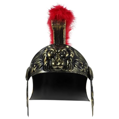 Lurrose Römischer Soldatenhelm – Mittelalterlicher Ritterhelm – Griechischer Spartan-Helm – Römischer Gladiator Griechischer Krieger Kostümhelm -Ritterhelm Lurrose Römischer Soldatenhelm – Mittelalterlicher Ritterhelm – Griechischer Spartan-Helm – Römischer Gladiator Griechischer Krieger Kostümhelm -Ritterhelm von Lurrose
