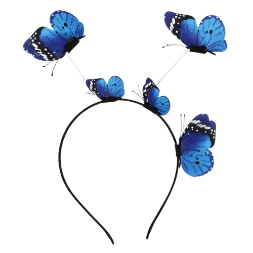 Lurrose Schmetterlinge Fascinator Hut Derby Stirnband Festival Krone Halloween Ostern Kostüm Kopfschmuck Shake Lurrose Schmetterlinge Fascinator Hut Derby Stirnband Festival Krone Halloween Ostern Kostüm Kopfschmuck Shake von Lurrose