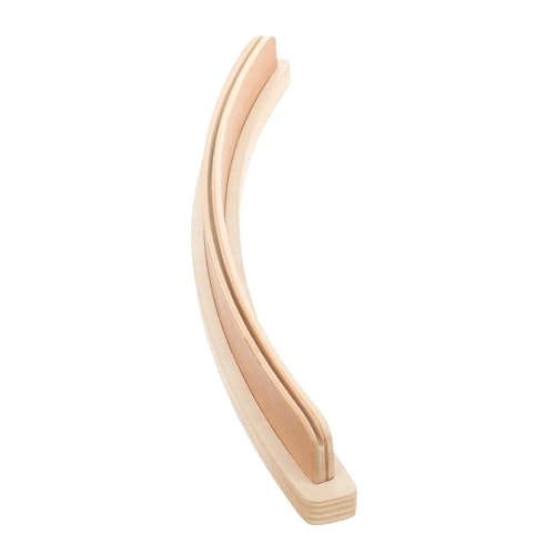 Lurrose Spielkartenablage Aus Holz Inhaber Kartenständer Halter Für Spielkarten Deck Kartenspeicher Steht Tablett Kartenspielhalter Gebogen Serviert Hölzern von Lurrose