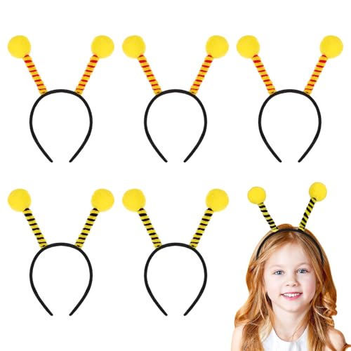 Tier-Stirnbänder, Bienen-Styling, Haarband, Tier-Cartoon-Haarreifen, Kostüm, Haar-Accessoires für Cosplay, Party, Halloween, Weihnachten, Festival, 6 Stück Tier-Stirnbänder, Bienen-Styling, Haarband, Tier-Cartoon-Haarreifen, Kostüm, Haar-Accessoires für Cosplay, Party, Halloween, Weihnachten, Festival, 6 Stück von Lurrose