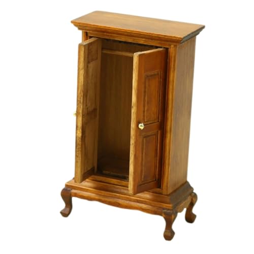 Lurrose kleines Möbelmodell puppenhaus zubehör Puppenhaus Holz Schrankmodell Miniatur-Beistellschrank Puppenhaus -Vintage -Holzgarderobe Mini-Möbeltür Schrank Schrank Minischrank Coffee Lurrose kleines Möbelmodell puppenhaus zubehör Puppenhaus Holz Schrankmodell Miniatur-Beistellschrank Puppenhaus -Vintage -Holzgarderobe Mini-Möbeltür Schrank Schrank Minischrank Coffee von Lurrose