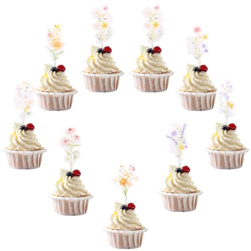 36 Stück Wildblumen Cupcake Topper Wild Flowers Tortendeko Geburtstag Blumen Deko Torte Mädchen Babyparty Kuchentoppers Junge Ästhetik Muffin Deko Für Happy Birthday Hochzeit Taufe Babyshower 36 Stück Wildblumen Cupcake Topper Wild Flowers Tortendeko Geburtstag Blumen Deko Torte Mädchen Babyparty Kuchentoppers Junge Ästhetik Muffin Deko Für Happy Birthday Hochzeit Taufe Babyshower von Lusofie